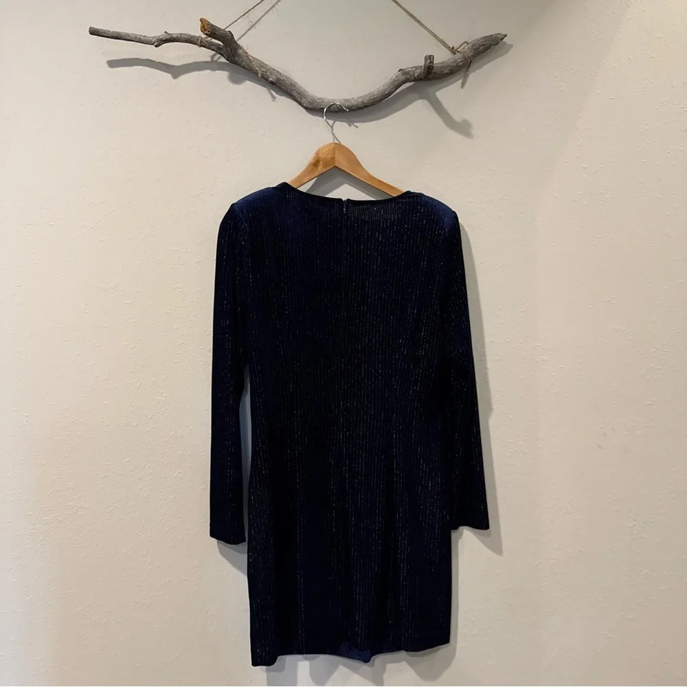 LDT Gillian Twist Front Stretch Velvet Dress